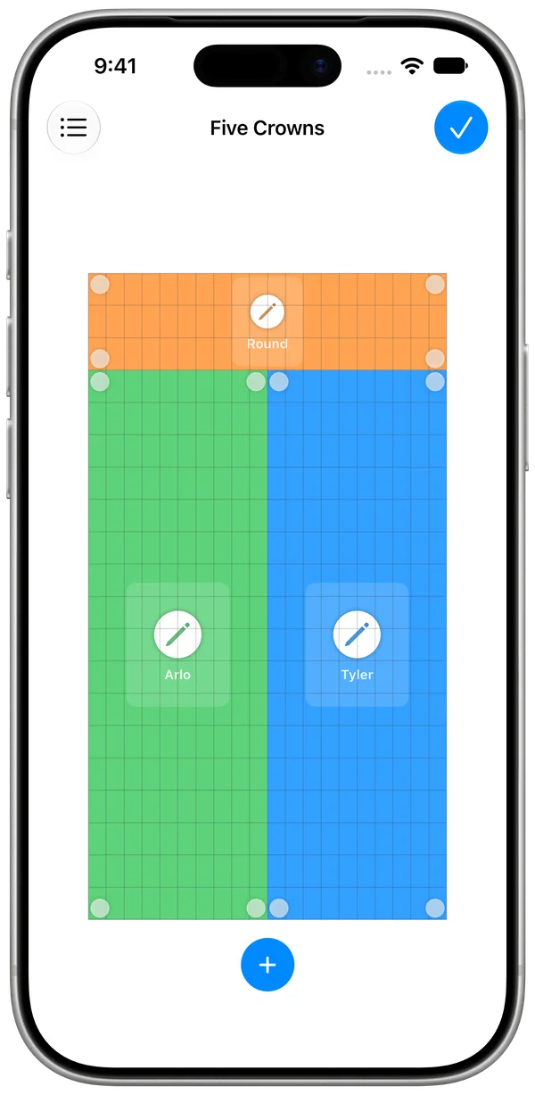 KeepCount layout editing with counter resize handles