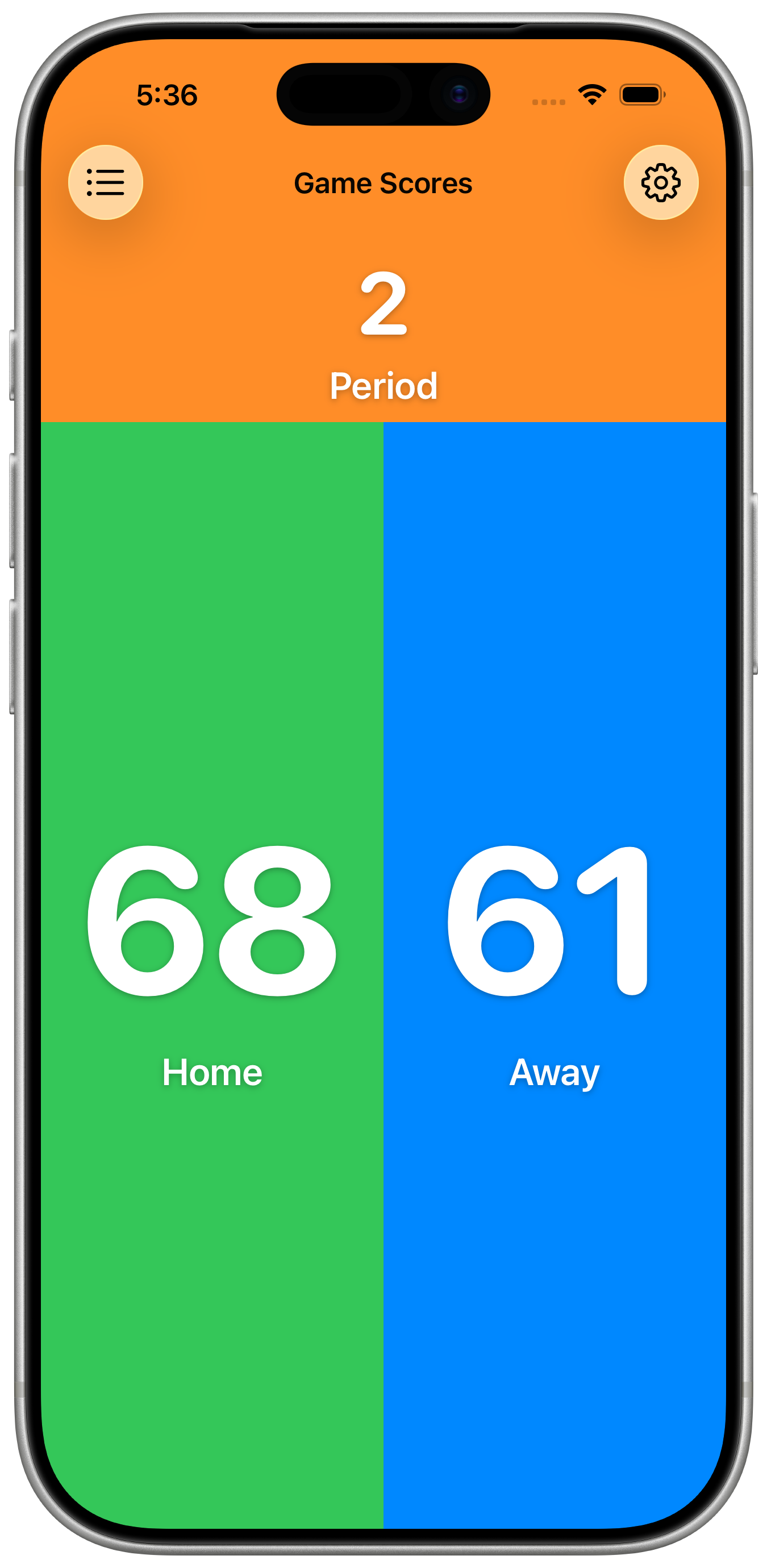 Game scores counters in KeepCount